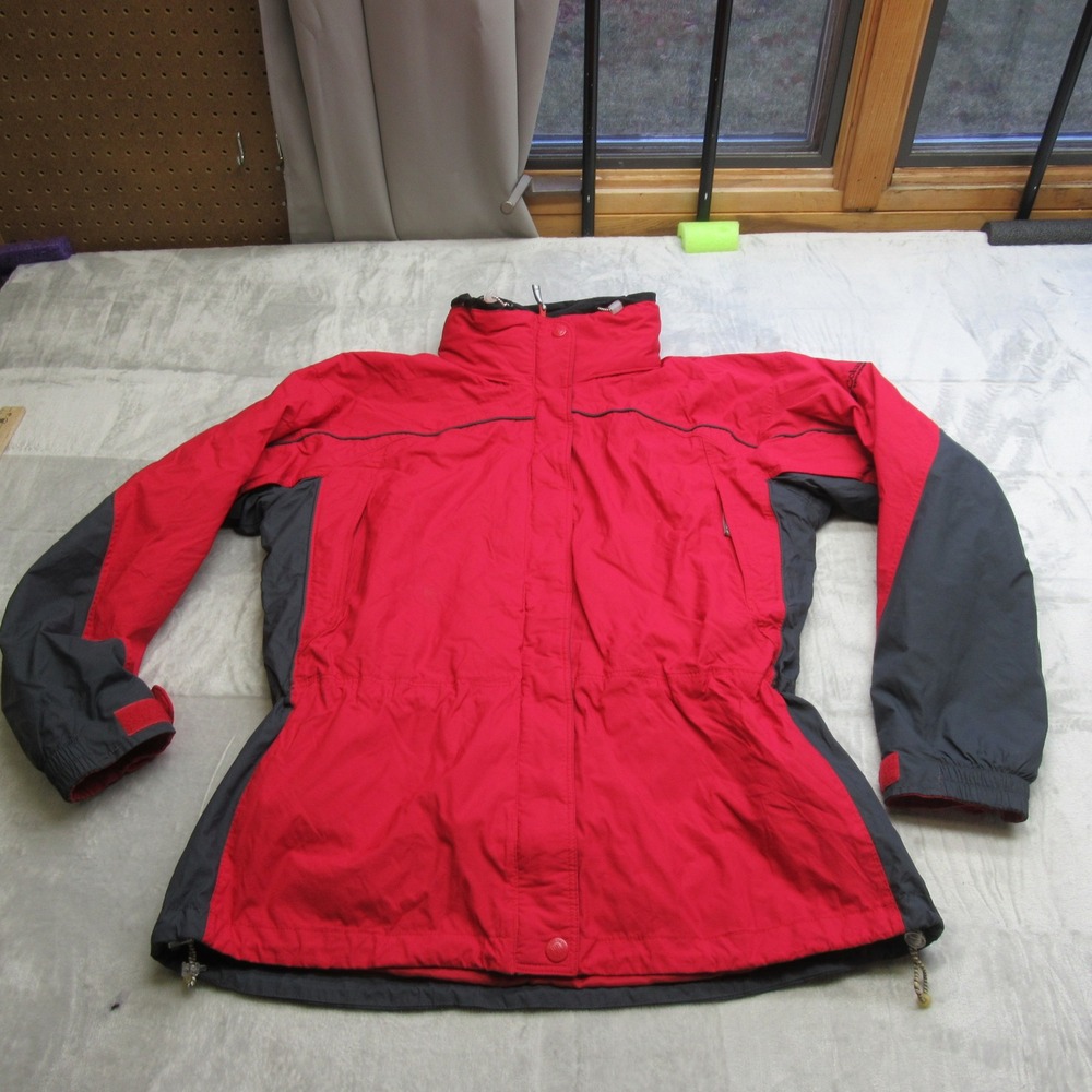 Columbia Jacket Womens XL Red Waterproof Ski Insulated Zip 3in1 Removable‎ Liner